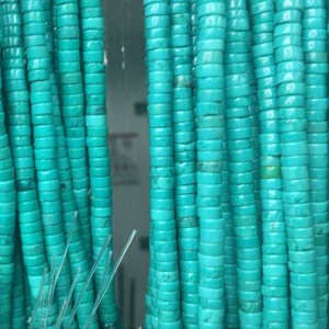 Hubei — pierres précieuses naturelles et authentiques, perles de haute qualité, bleu, <span class=keywords><strong>Turquoise</strong></span>, Heishi, vente en gros