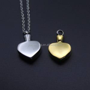 Collar Urna de Acero Inoxidable con Forma de Corazón, Joyería de Cremación, Colgante Clásico Ortodoxo para Niños, Recuerdo Conmemorativo para Mascotas, Porta Cenizas - Product Image 2
