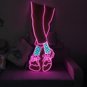 Drop Shipping Großhandel Benutzer definierte Acryl Buchstaben Namensschild LED Licht Logo Leucht reklame - Product Image 2