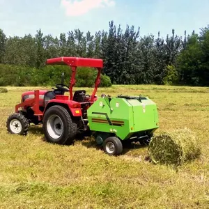 Pequena máquina de baler de feno