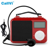 Haut-parleur multimédia, radio fm, enceinte portative, convient aux professionnels, avec guide touristique numérique, amplificateur vocal