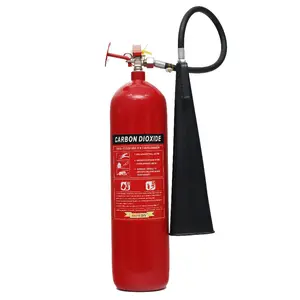 Co2 Fire Fighting Fire Extinguisher Spare Parts Equipment Easy to Used 5kg Chrome Valve with Red Handle Steel ISO9001:2008 4.5mm