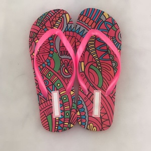 Nuovo disegno a buon mercato prezzo di vendita promozione stampa floreale rosso pe sottopiede pvc cinghie <span class=keywords><strong>infradito</strong></span> per le ragazze - Product Image 1