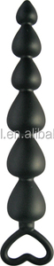 N013/hete verkopen comfortabele fabriek hartinsufficiëntie sex toy anale sex siliconen plug kralen