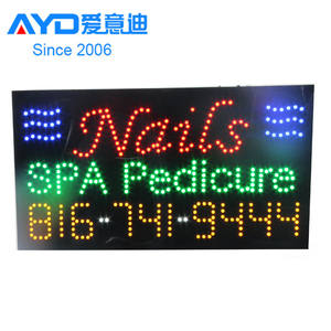 Panneau LED en forme de gâteau, nouveauté, publicité d'intérieur, LED, signe d'ouverture pour ongles, programme de pédicure, Spa, affichage LED, prix de gaz - Product Image 3