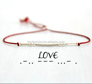 Xu Hướng Đơn Giản Tùy Chỉnh Vòng Đeo Tay Hidden Từ Morse Code Ghi Chép Bạc Cảm Hứng Dũng Cảm Vòng Đeo Tay - Product Image 6