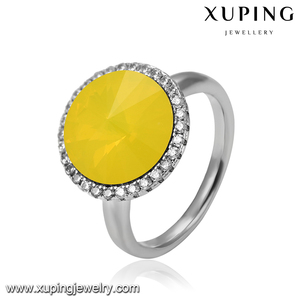 14526 Xuping haute qualité Swarovski bague ravissante avec diamant disponible en différentes couleurs pour les femmes - Product Image 6