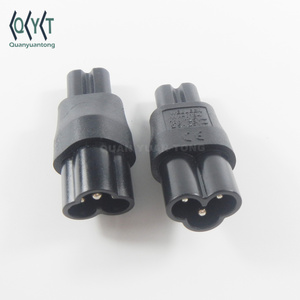 Adaptador de Corriente IEC 320 C6 a C7 Macho a Hembra Tipo <span class=keywords><strong>Mickey</strong></span> Mouse WA-0134, Enchufe Industrial C6 Macho de 3 Pines a C7 de 2 Pines - Product Image 2