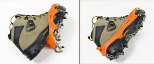 YTD YTD-014 <span class=keywords><strong>Ramponi</strong></span> Unisex in Metallo ad Alto Contenuto di Manganese Anti-Neve con Suola in Acciaio Inossidabile per Scarpe da Montagna - Product Image 5