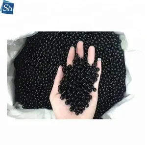 Perlas ABS negro sin agujero de 6mm ronda suelta de plástico decoración de perlas para la máquina