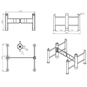 Intelligent Gede Swing Barrière Porte Pour Contrôle D'accès - Product Image 5