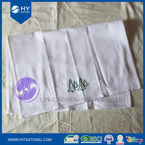 Toalla de cocina bordada con tejido de gofres de algodón - Product Image 4