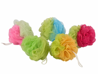 Luffa coloré blanc exfoliant doux bain douche éponge Pouf fournir toutes les couleurs Pantone comme demande de l'acheteur