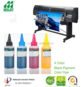 iyi anlaşma pigment siyah su geçirmez mürekkep püskürtmeli yazıcı mürekkebi hp designjet 1050c 1000 1055cm geniş format yazıcı
