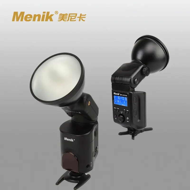 Menik SJD200 built-in lithium battery speedlite On-camera Flash for high speed continuous shooting