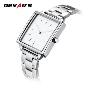 Pieno personalizzato oro 316L in acciaio inox vigilanza del quadrato <span class=keywords><strong>per</strong></span> le <span class=keywords><strong>donne</strong></span> OEM private label orologio da polso - Product Image 4