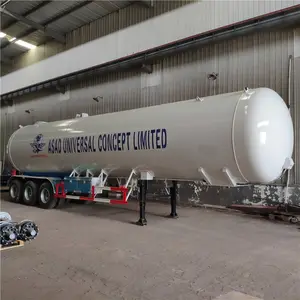 30 Tons LPG tanker tri akslı römorklar 60CBM LPG Gaz Yol tankeri