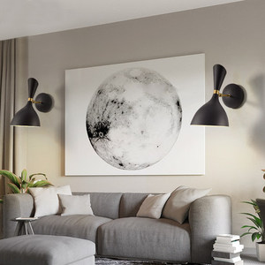 Simig Lighting Modern Nordic Black Small Iron Shade Bed Side Wall Lamp Simple Indoor Bedroom Wall <strong>Light</strong> <strong>Sconce</strong> - Product Image 3