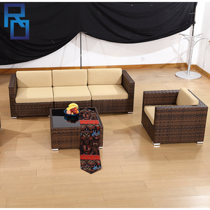 Barato al aire libre patio jardín ratán Sala sofá de esquina - Product Image 3