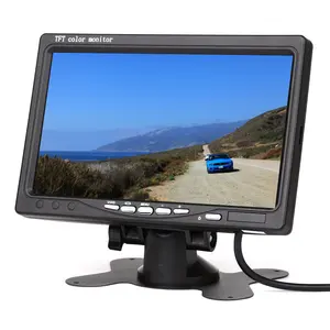 Cheap 7 inch widescreen M12 Aviation connector monitor