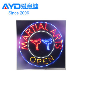Pastel caliente interior pantalla LED acrílico LED Flasher artes marciales tienda LED pantalla de publicidad proveedor de fábrica - Product Image 2