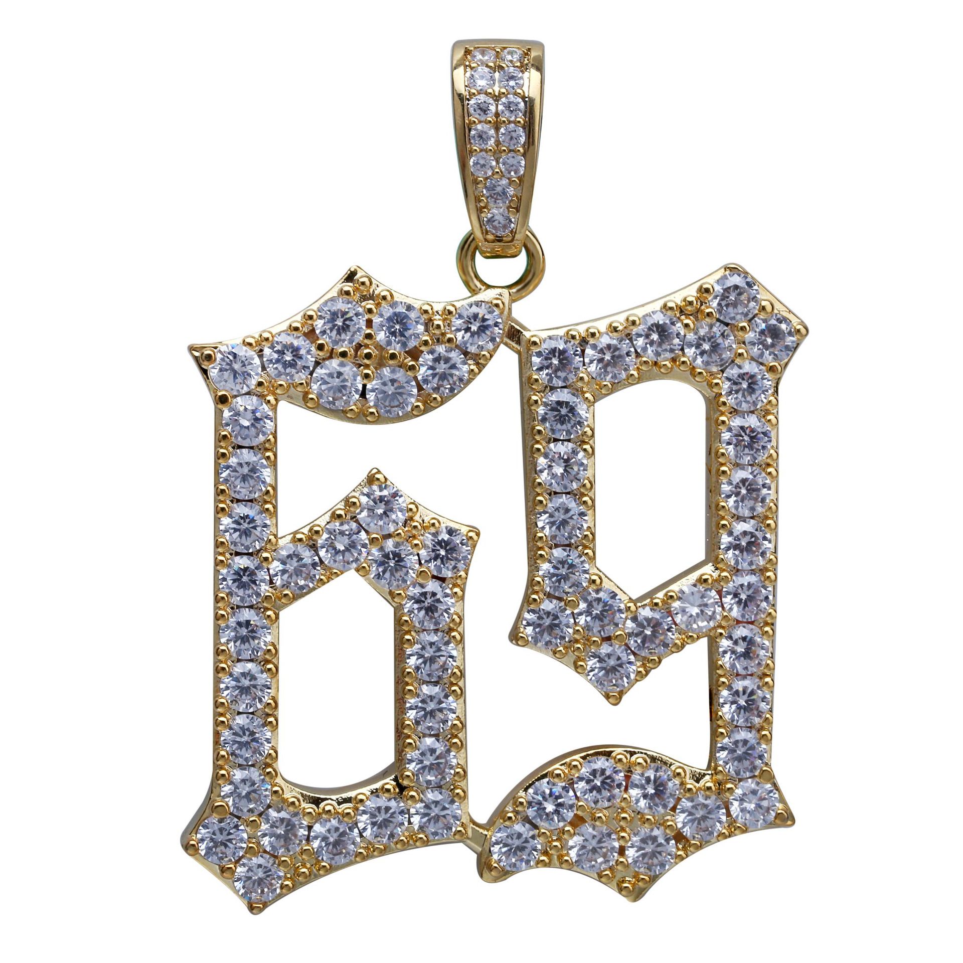 6ix9ine Number 69 Rapper Chain - Solid Pendant Necklace