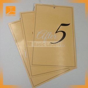 ที่นิยมหลายสีที่ถูกที่สุดที่มีคุณภาพสูงที่กำหนดเองเสื้อผ้ากระดาษ <span class=keywords><strong>Hangtag</strong></span> และป้ายแท็กสำหรับเสื้อ - Product Image 3