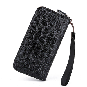 Commercio all'ingrosso della fabbrica degli uomini di modo del sacchetto di frizione lungo <span class=keywords><strong>portafoglio</strong></span> in pelle di coccodrillo tendenza testa della chiusura lampo del raccoglitore di grande capacità - Product Image 4