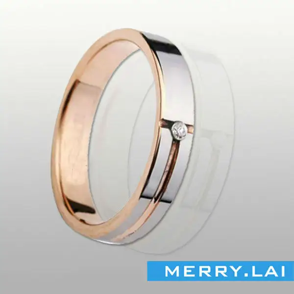 OPK New Fashion Jewerly The Lord Of The Rings Golden Titanium Stainless Steel Wedding Band