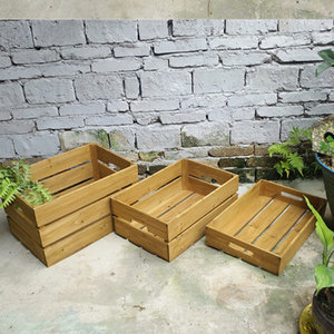 Custom Wooden <strong>Crates</strong> for Fruit and Vegetable Promotion Storage <strong>Crate</strong> Box for Milk and <strong>Beer</strong> Bottles - Product Image 4