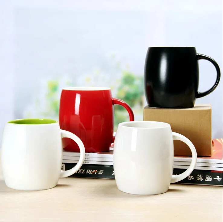 Personalized design Bucket mugs white ceramic cup