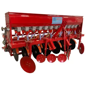Yüksek verimli dört tekerlekli traktör monte çiftlik buğday kuru pirinç çim tohumu ekim makinesi