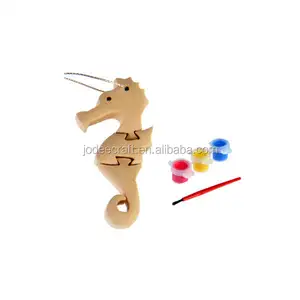 3D wooden craft puzzle seahorse