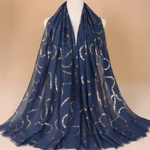 Yiwu 싼 핫 잘 팔리는 (High) 저 (Quality Newest Design 스카프 Women Hijab Pashmina 실크 스카프 숙 녀 이슬람 울 숄