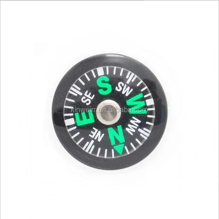 Hadiah Promosi 25MM Hijau Berisi Cairan Plastik Mini Kompas