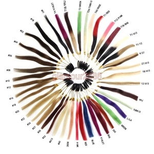 Espositore Colori per <span class=keywords><strong>Capelli</strong></span> Umani, Cartella Colori per Extension di <span class=keywords><strong>Capelli</strong></span> 100% Umani, 43 Colori Campione - Product Image 1