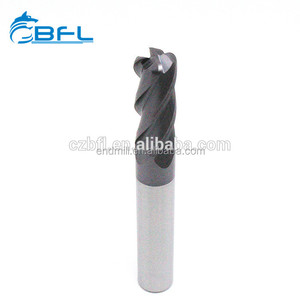 BFLソリッドカーバイド<span class=keywords><strong>4</strong></span>フルートALTINコーティングコーナーラジアスエンドミル - Product Image 3