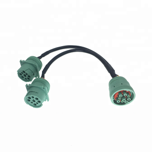 AOTAI Custom J1939 GPS Tipo <span class=keywords><strong>2</strong></span> Splitter Y Deutsch 9PIN J1939 Cable conector verde para herramienta de escáner - Product Image 4