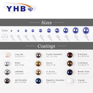 OEM/ODM Silver Top Quality Pearl Rhinestone Korean Ceramic Embroidery Stone Flat Pearl for <strong>Pen</strong>