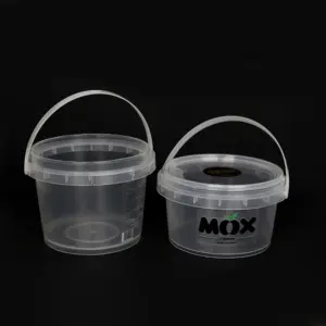 Freezable Cookies Container Thực Phẩm Có Nắp Đậy Lưu Trữ Thực Phẩm 500Ml Vòng Ice Cream Bucket 1 Lít