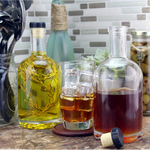 Bouteille en verre pour spiritueux de vodka de 250 ml, 375 ml, 500 ml, 750 ml, 1000 ml avec bouchon - Product Image 5