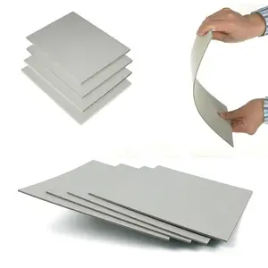 Hard stiff grey card board flat packing paper board
