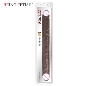 Mejor doble consolador largo Flexible Soft Jelly Vagina y Anal Gay lesbianas doble <span class=keywords><strong>Ended</strong></span> Dong juguetes sexuales - Product Image 1