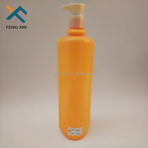 Гигиена желтый 1 литр пластиковую бутылку шампуня с лосьон насос - Product Image 4