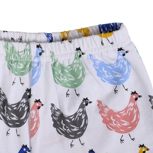 กางเกงเด็กชายบูติกผ้าฝ้ายลายไก่สีสันสดใส,กางเกงขาสั้นชายหาดฤดูร้อนสำหรับเด็กผู้ชาย - Product Image 4