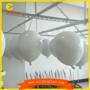 Globo de fibra de vidrio artificial grande, globo decorativo para ventana