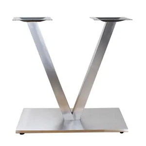 Base For Table Fashion V Shape Stainless Steel Table Legs Dining Table Base For Wood Table