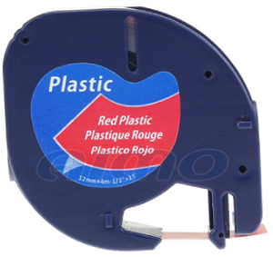 Al por mayor compatible <span class=keywords><strong>Dymo</strong></span> 12mm rojo de plástico <span class=keywords><strong>LetraTAG</strong></span> tape (91203/s0721630) - Product Image 2