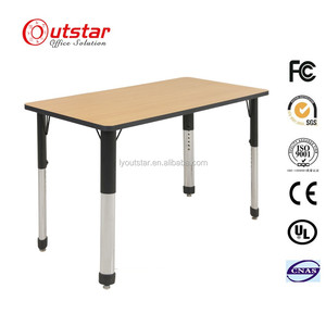 Conciso <span class=keywords><strong>teather</strong></span> mobiliario escolar oficina MDF tablero de mesa y una silla - Product Image 3