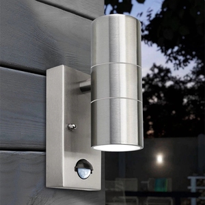Lámpara de Pared LED Exterior con Sensor PIR, Portalámparas <span class=keywords><strong>GU10</strong></span> de Acero Inoxidable, Luz Arriba/Abajo - Product Image 6